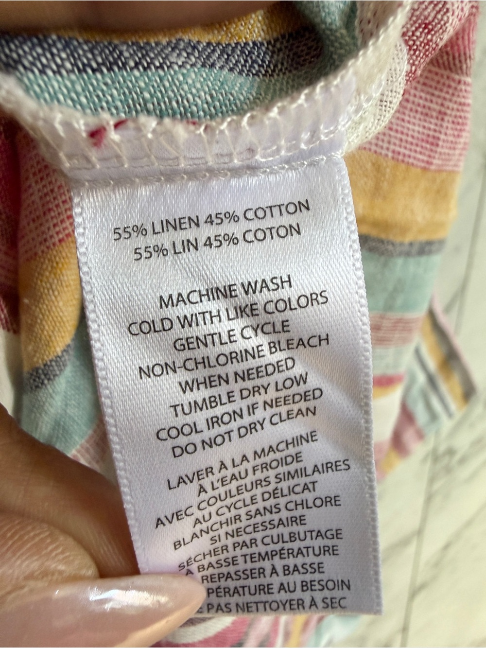 Bundle of 2: St. John's Bay & Beach Lunch Lounge Stripe Blouse Lot Size 3X - Picture 11 of 11